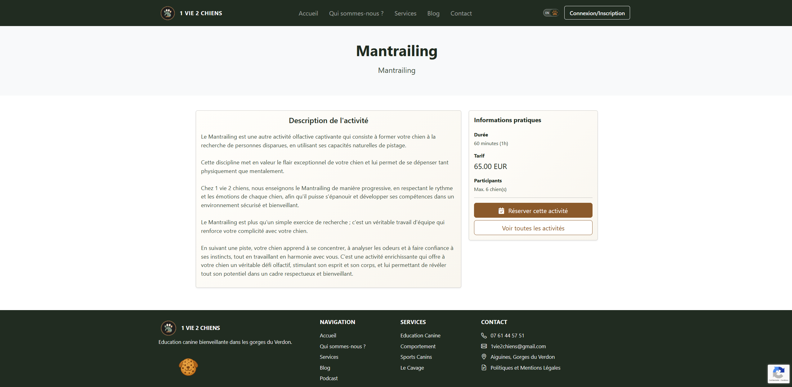 Site Ecommerce 1vie2chiens - Image 2