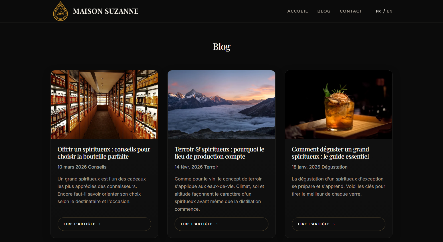 Site Vitrine Maison Suzanne - Image 2