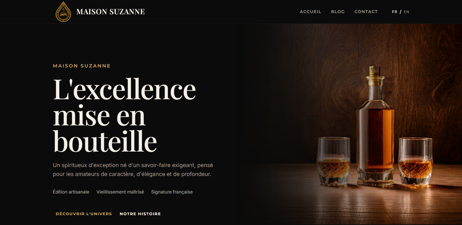 Site Vitrine Maison Suzanne